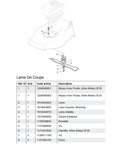 CLAVETTE DEMI LUNE POUR ARBREDE 25 mm 112139150/0 - PP 45THGR (2009) GGP(EX 121391500) RE CA-1121391500-CLAVETTES 
