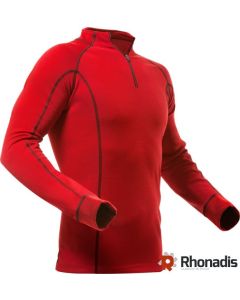 TEE SHIRT MANCHES LONGUES STRETCH AIR MERINO TAILLE XS ROUGE - PFANNER RH-101211RTXS-Tee-shirts et polos 