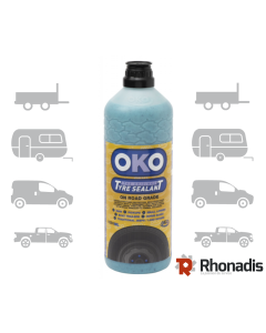 FLACON DE 1 25 litre PRODUIT ANTICREVAISON DE PNEUS ROUTIERS- OKO RH-44421-Pour pneus routiers 