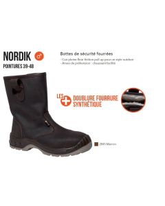 FDS CHAUSSURES DE PROTECTION TOUT-TERRAIN NORDIK - FOURREES#REF! RH-NKT39-Bottes et chaussures forestières de sécurité 